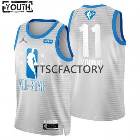 Maillot Basket Atlanta Hawks Trae Young 11 2022 All-Star Jordan Brand Gray Swingman - Enfant